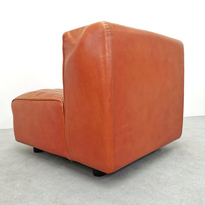 Fauteuil en cuir Arflex 9000, Tito Agnoli, années 1970