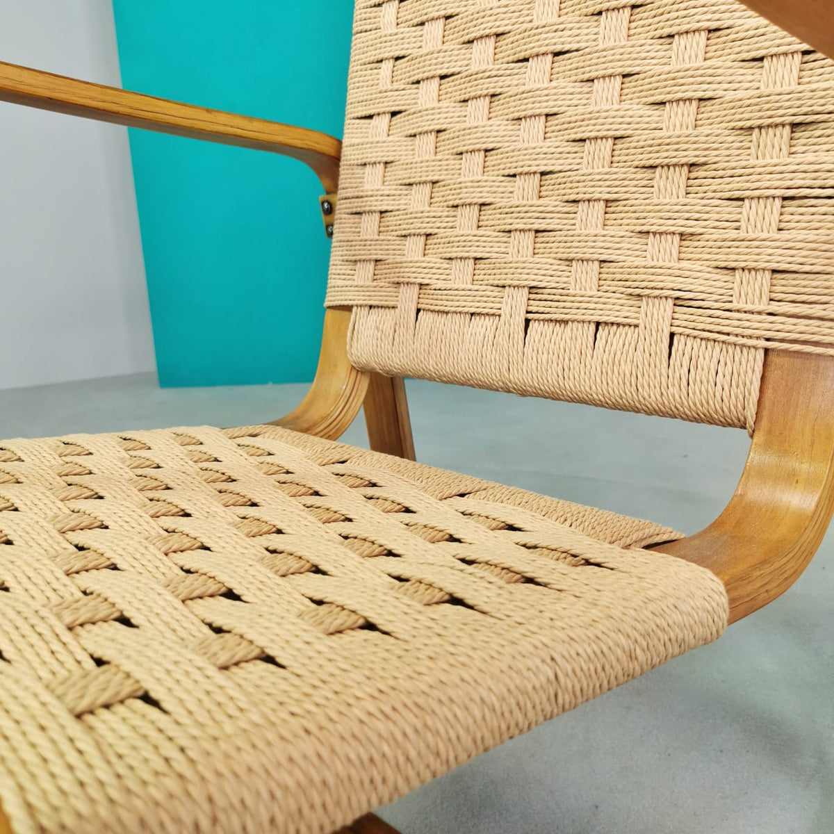 Armchair with Pouf Giuseppe Pagano 1938 (Arredi Bocconi Milan)