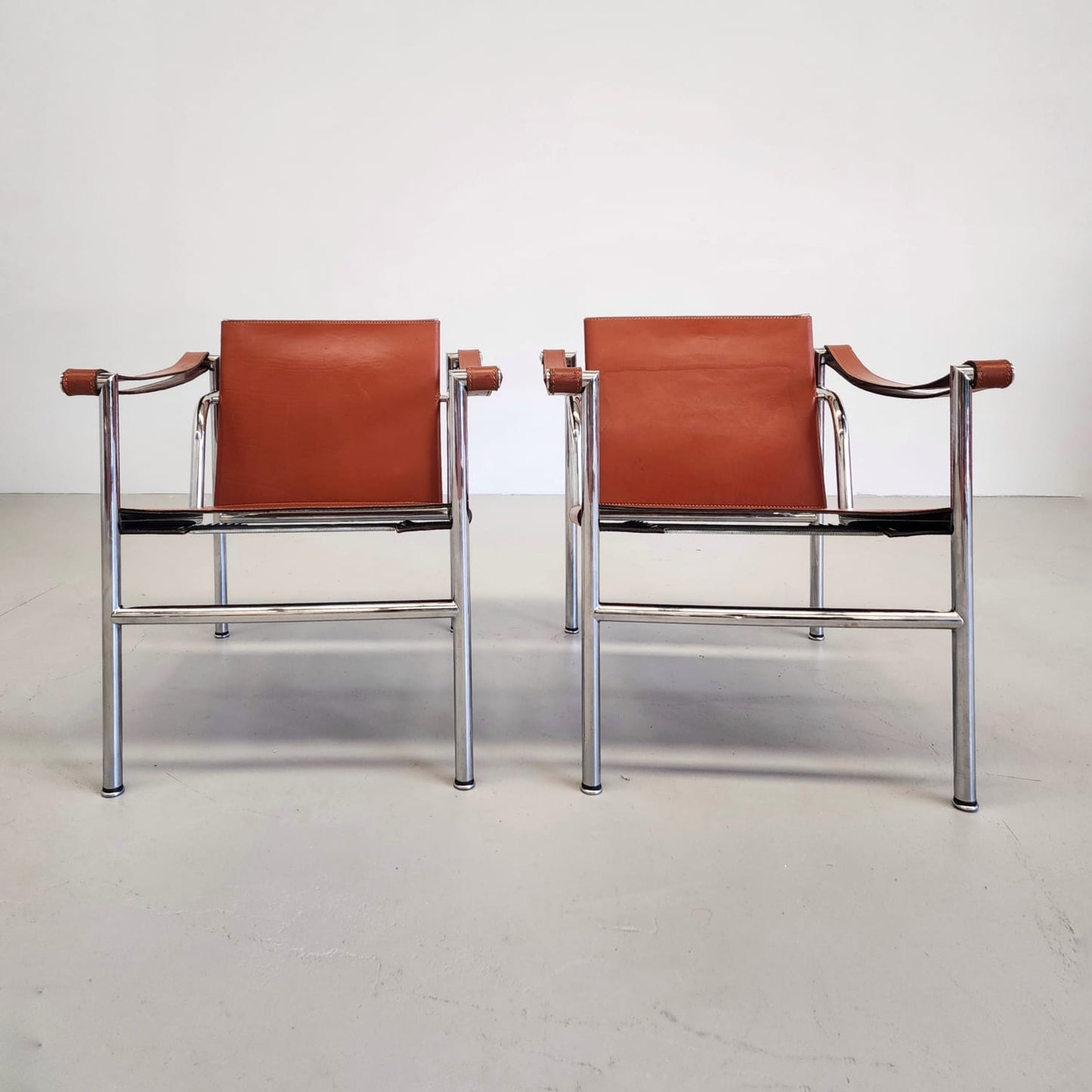 Poltrone Lc1 Le Corbusier Cassina 1970's