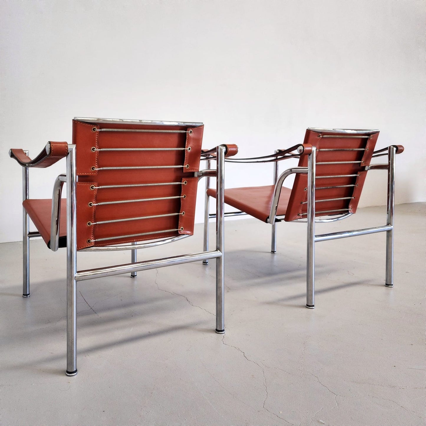 Poltrone Lc1 Le Corbusier Cassina 1970's