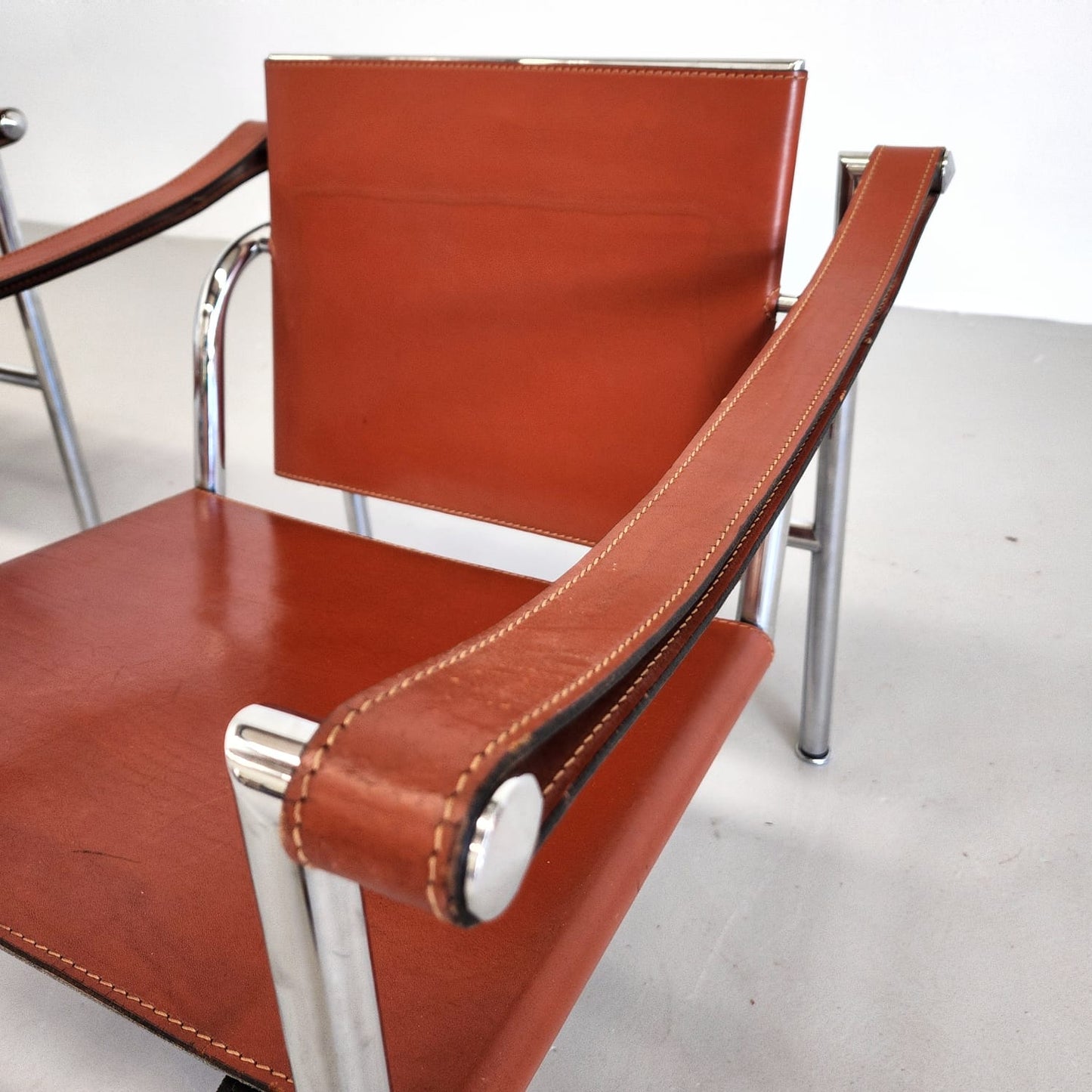 Poltrone Lc1 Le Corbusier Cassina 1970's