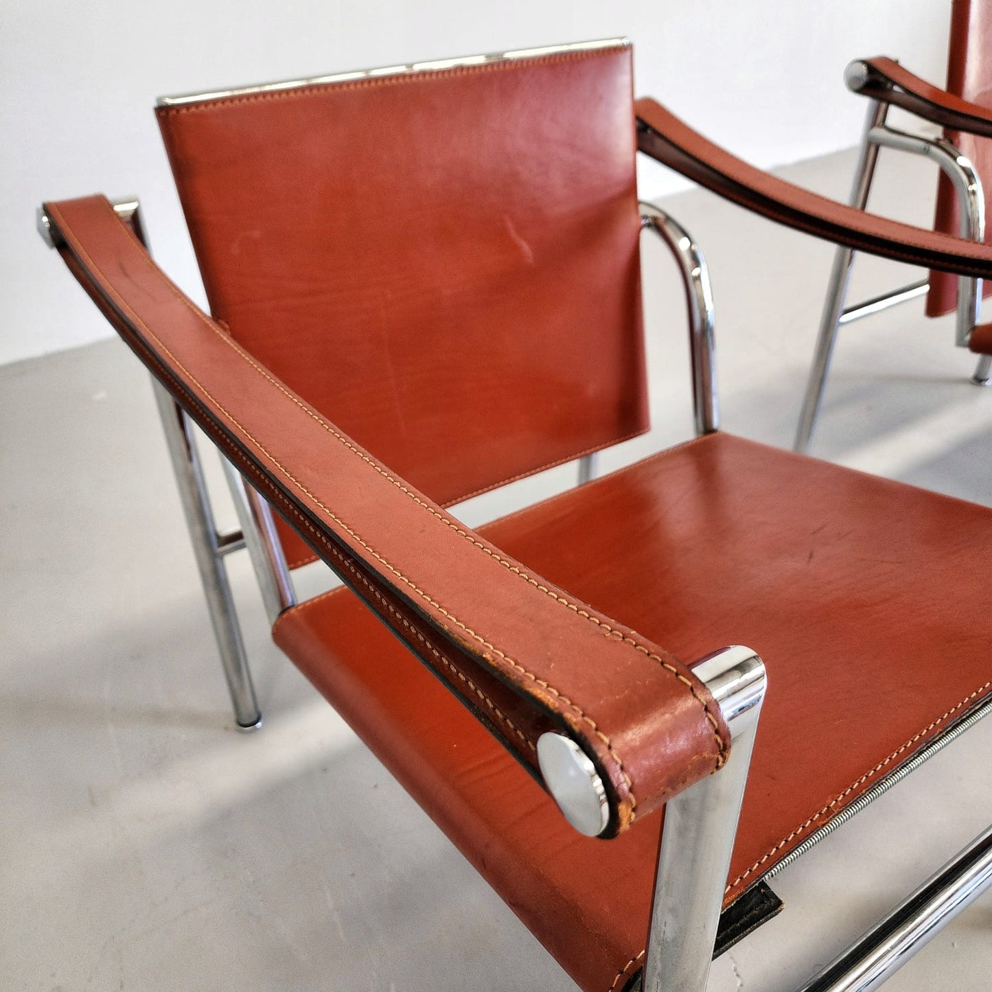 Poltrone Lc1 Le Corbusier Cassina 1970's