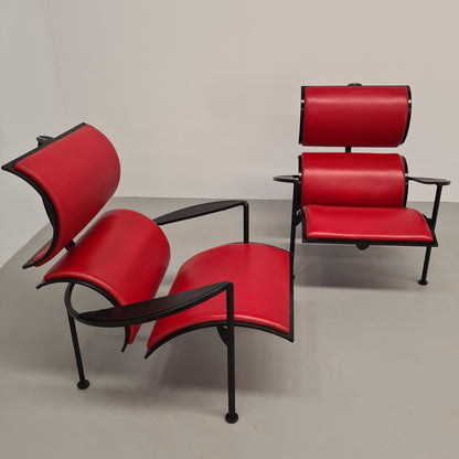 poltrone rosse pelle anni 80 Alias futuristiche