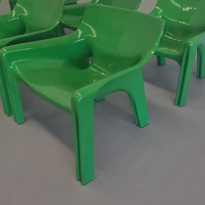 Fauteuil Vicario de Vico Magistretti pour Artemide, années 1970 (VERT)
