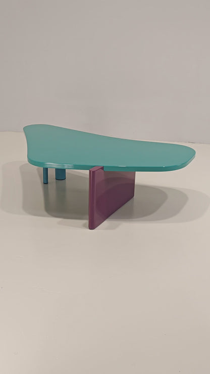 Table basse laquée Saporiti, années 1980