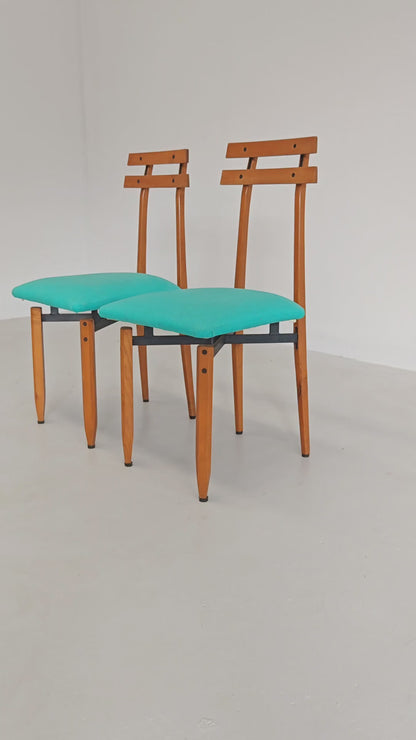 Sedie in legno vintage  Roberto Aloi anni 60