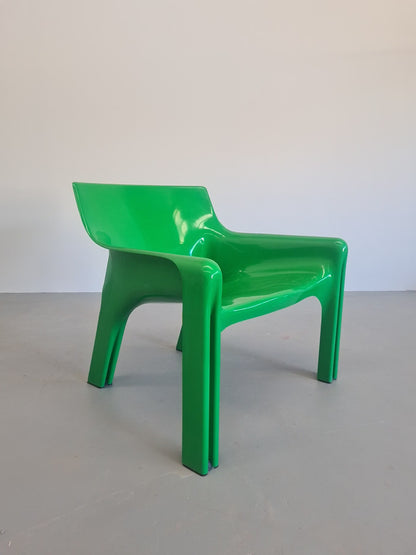 Fauteuil Vicario de Vico Magistretti pour Artemide, années 1970 (VERT)
