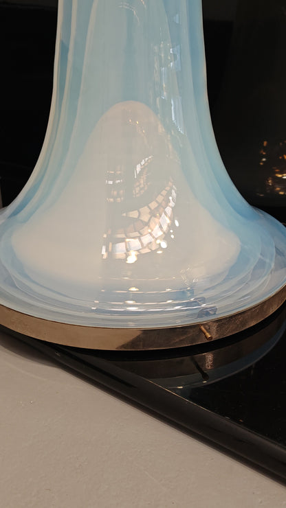 Lampadario Lampada da tavolo di vetro soffiato "murano" di Nason LS 144 per Mazzega anni 60