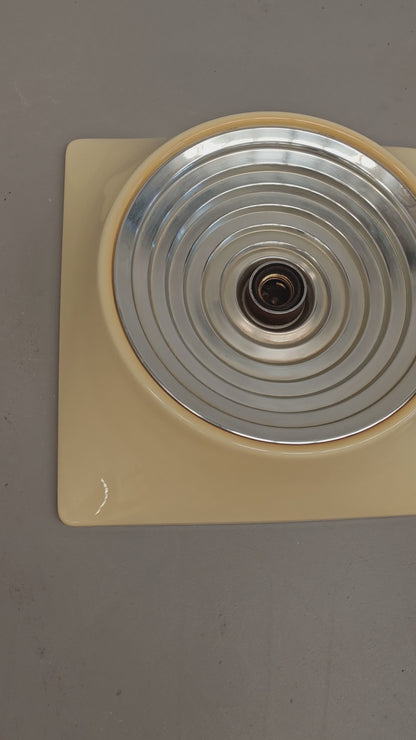 Coppia Applique in plastica e alluminio Stilnovo spaceage anni 60'