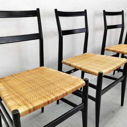Set di 4 Sedie 646 LEGGERA Gio Ponti per Cassina 1952