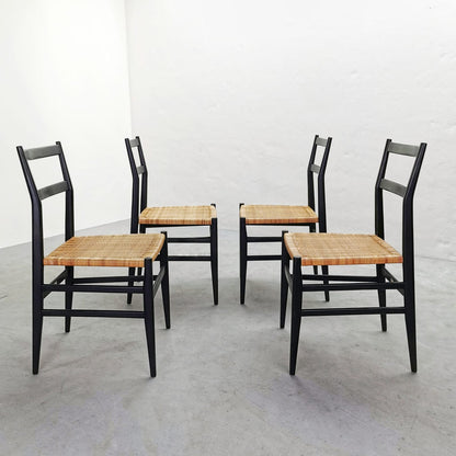 Set di 4 Sedie 646 LEGGERA Gio Ponti per Cassina 1952