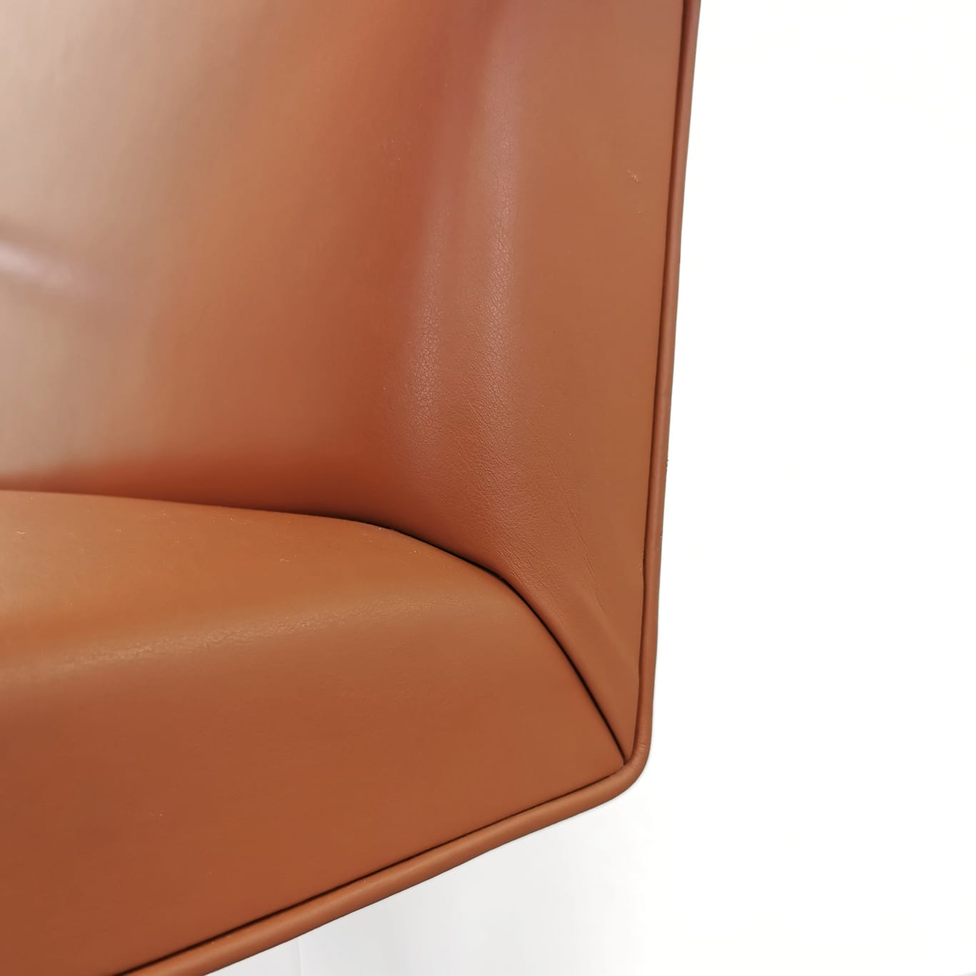 Sedia in pelle cognac Brno L.M.Van der Rohe per Knoll