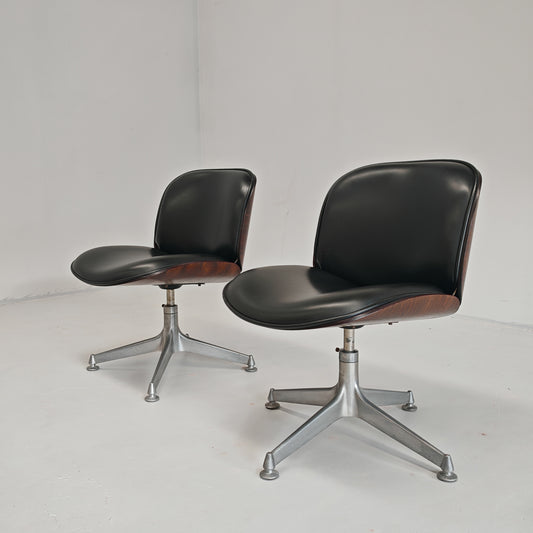 sedie poltroncine ico parisi legno