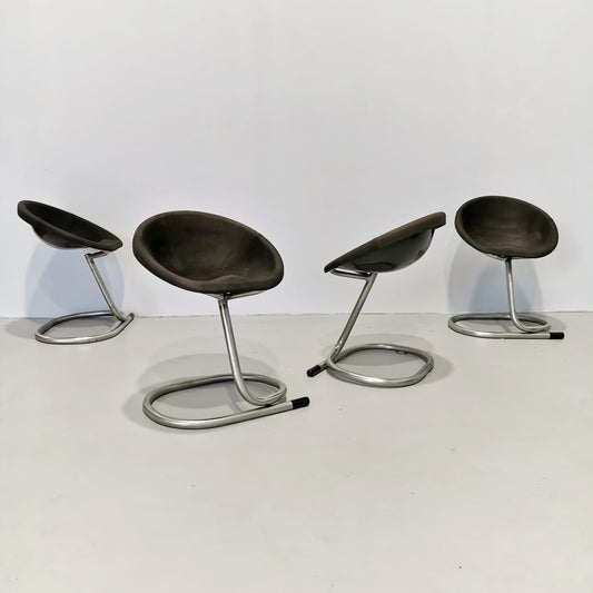4 sedie Vintage Space age anni 70