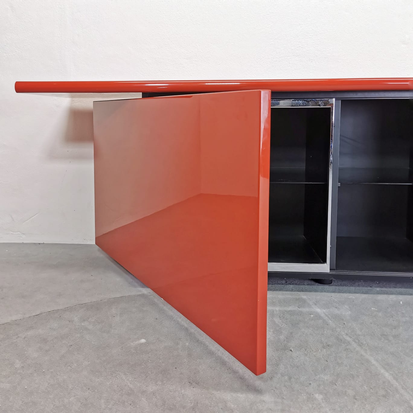 Sideboard Sheraton Acerbis Rosso 1970's