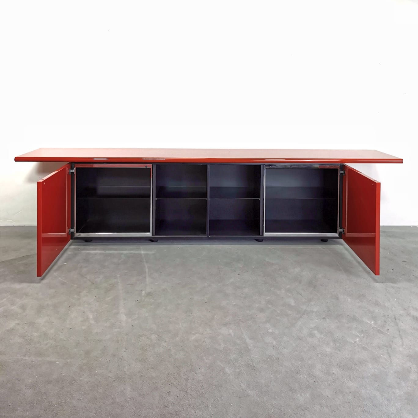 Sideboard Sheraton Acerbis Rosso 1970's