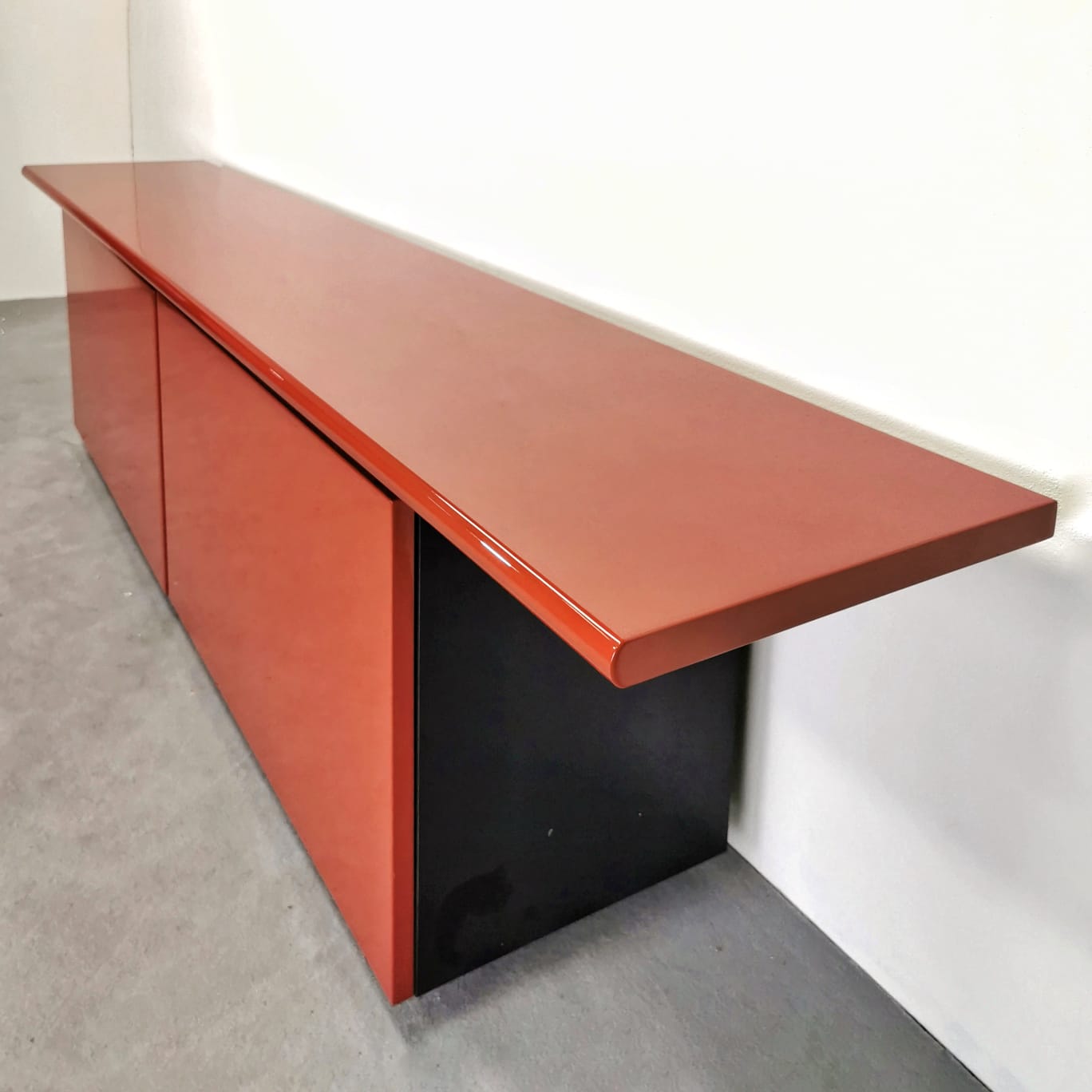 Sideboard Sheraton Acerbis Rosso 1970's