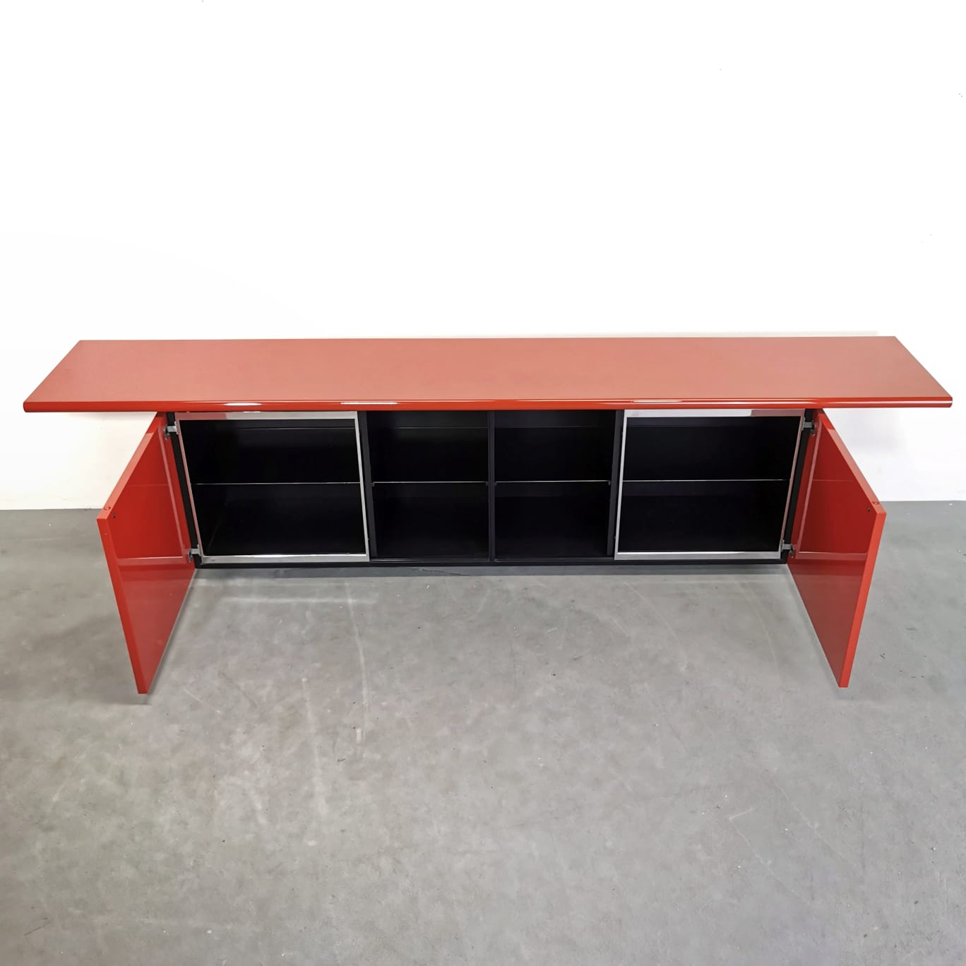 Sideboard Sheraton Acerbis Rosso 1970's