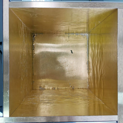 Table basse carrée en verre G. Ausenda années 1970