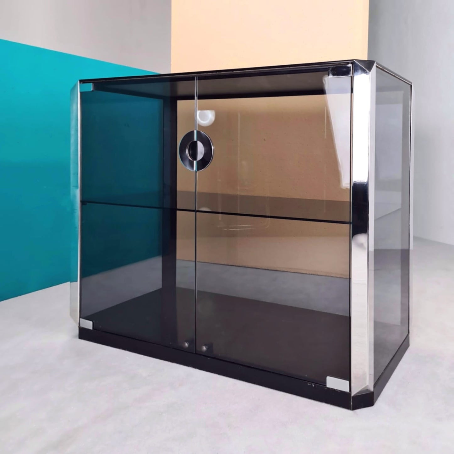 Mobile vetrinetta bar Willy Rizzo per Mario Sabot 1970's – veroraro