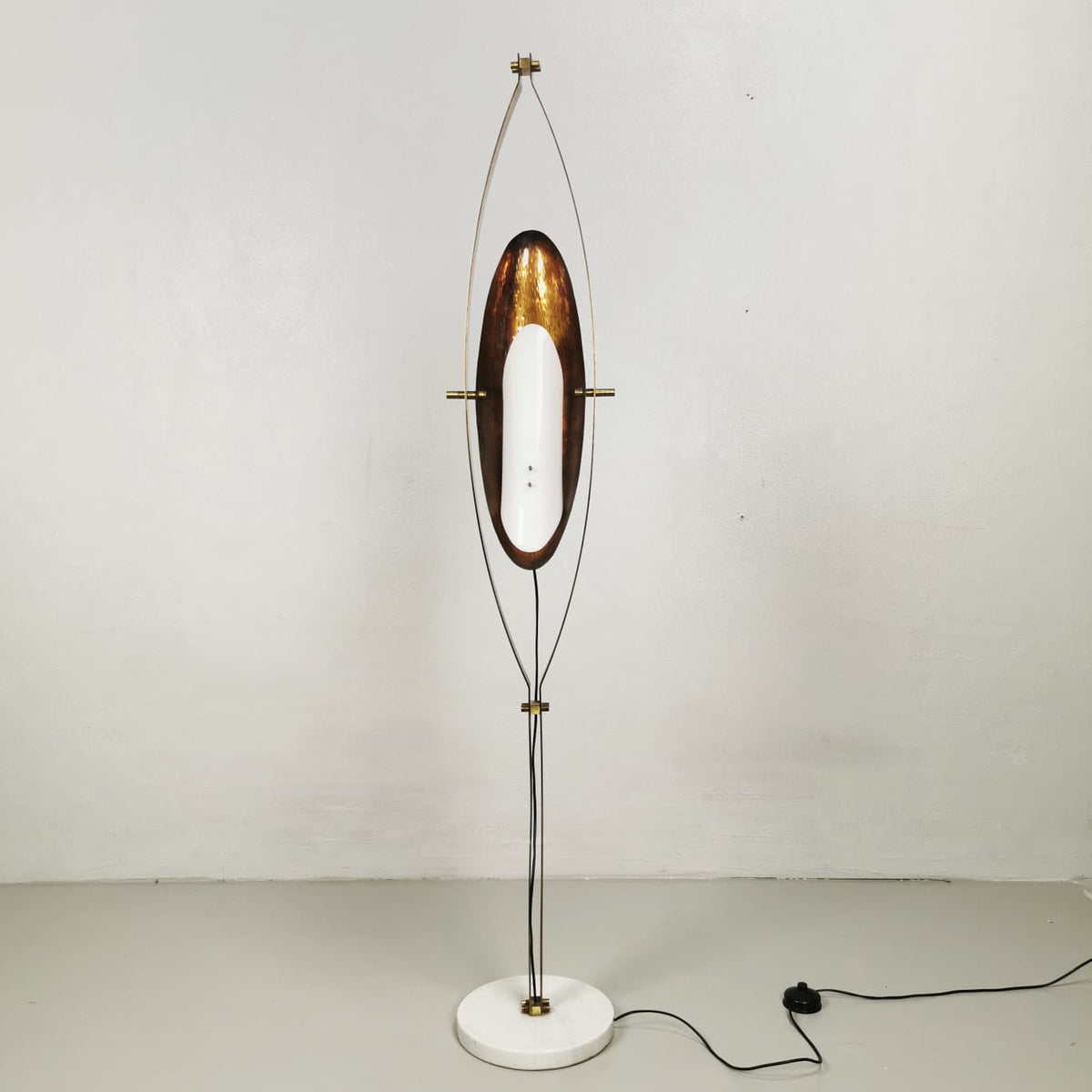 Lampada Reggiani ottone vintage modernariato