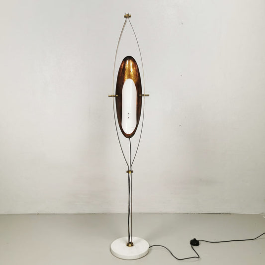 Lampada Reggiani ottone vintage modernariato