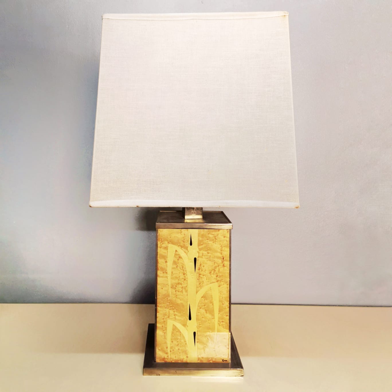 Briarwood and brass lamps from the 70s // SOLD //