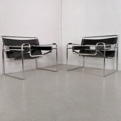 set di 2 Poltrone Wassily Marcel Breuer per Gavina 1960's