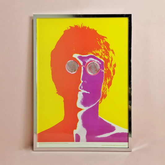 Set di 4 stampe poster incorniciate soggetto Beatles, di Richard Avedon 1967.