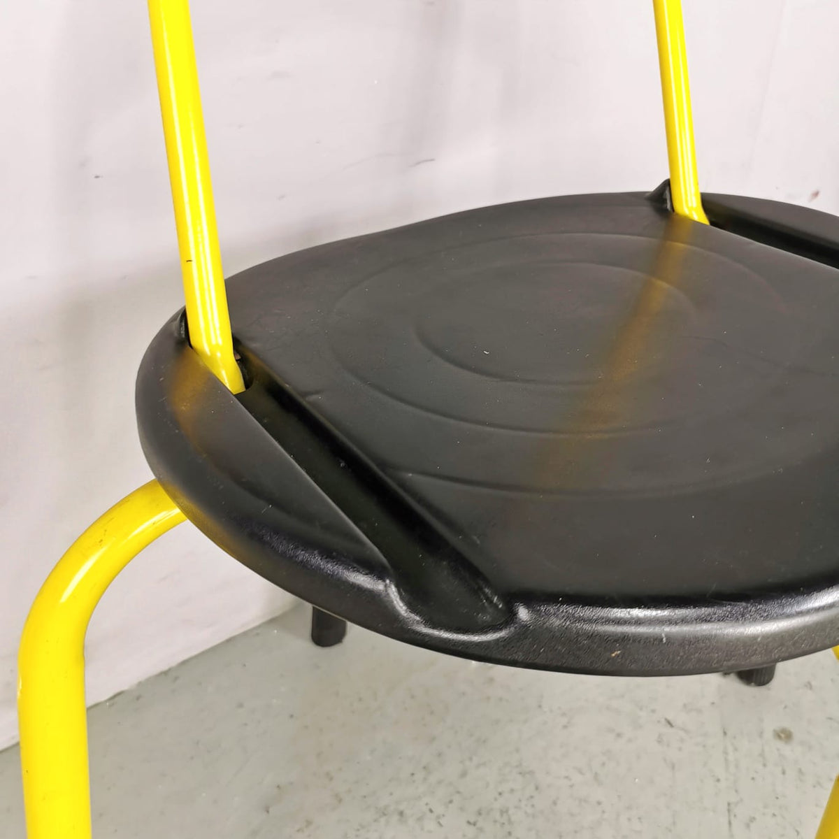 Set of 4 yellow folding Clark chairs by Lucci e Orlandini for Lamm, 1980s