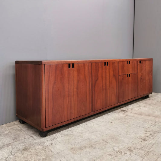 Sideboard Cabinet Bar in 70's Framar Walnut
