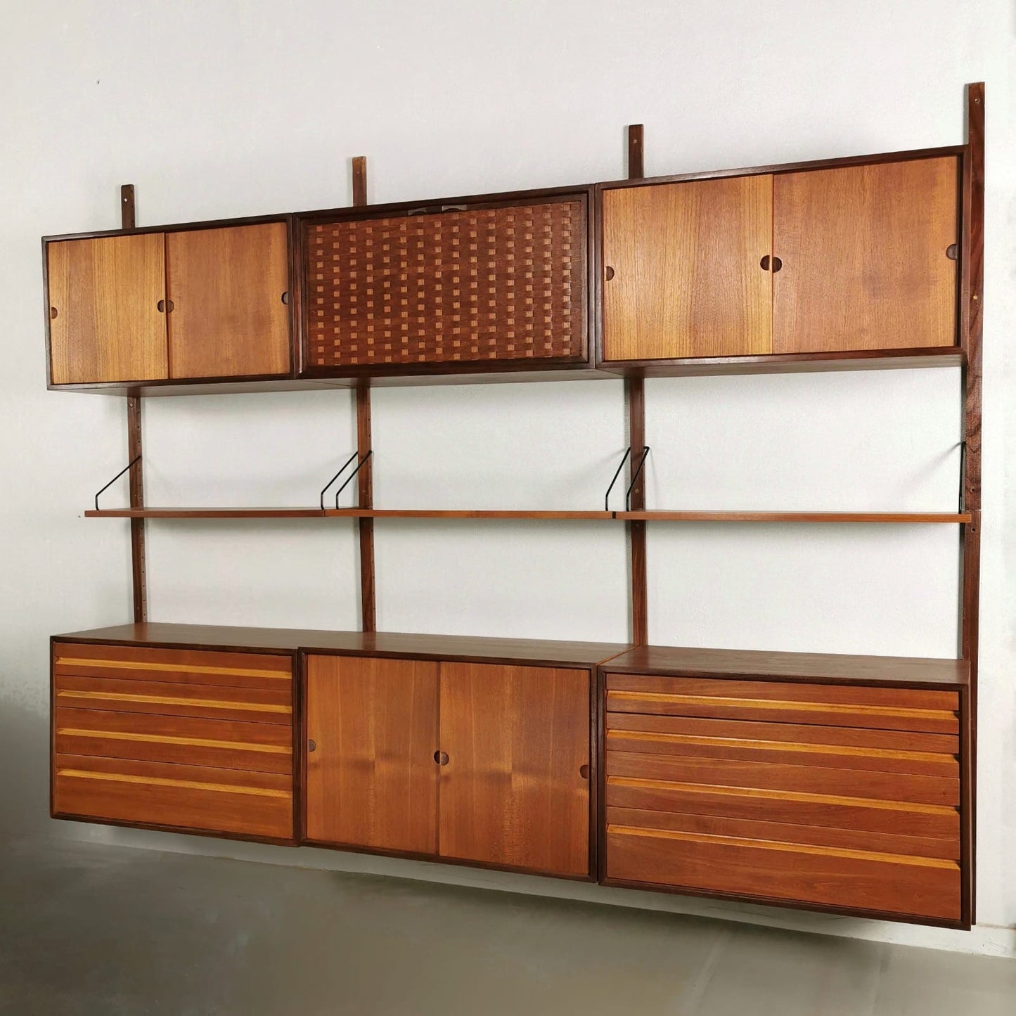 sideboard highboard bookshelf midcentury libreria svedese isa bergamo