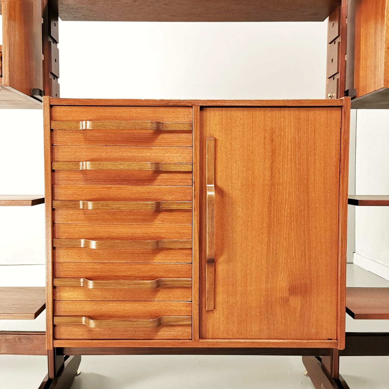 cassettiera libreria vintage anni 50 60 drawers