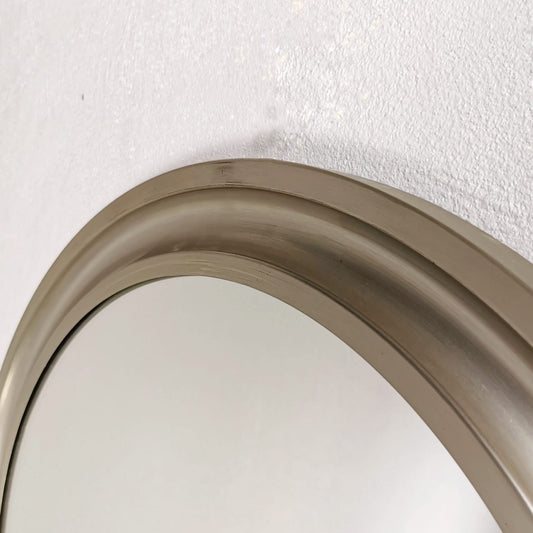 Specchio Tondo Acciaio Narciso S. Mazza per Artemide 1970's