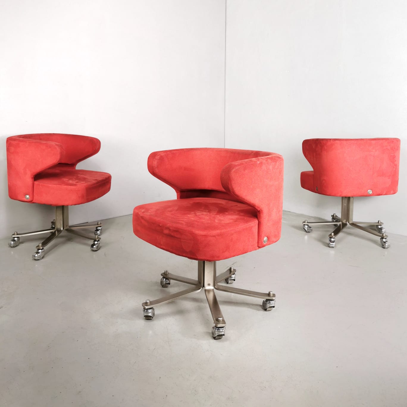 G. Moscatelli Swivel Armchairs for Formanova 1960s