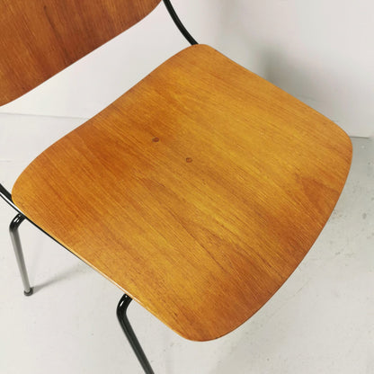 sedie vintage modernariato design teak curvato 