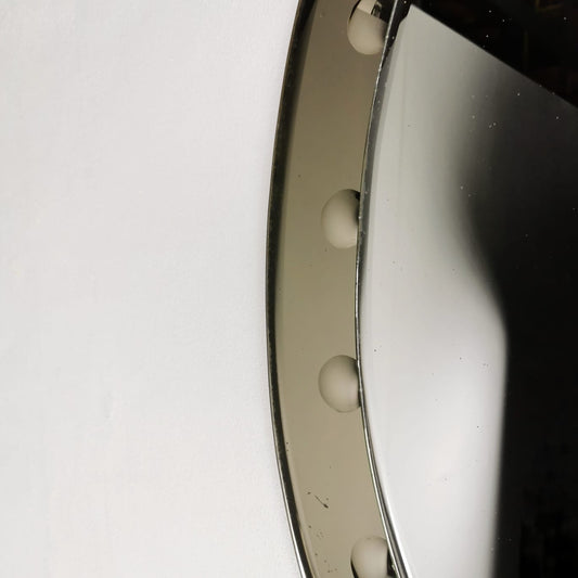 Specchio Ovale con bolle in vetro anni 50
