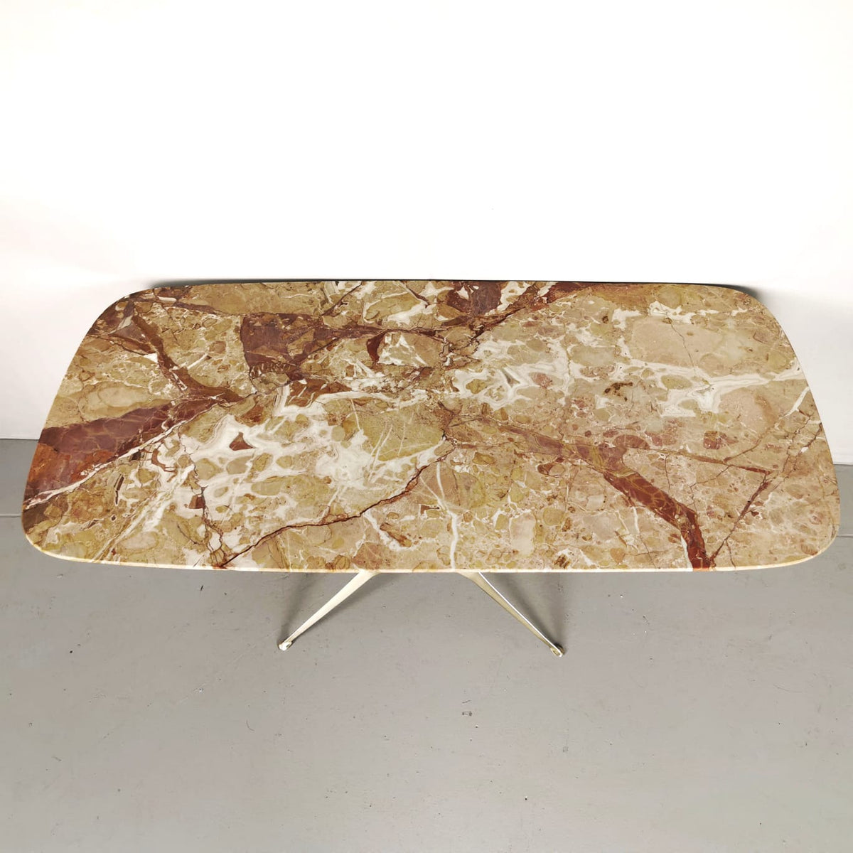 Brass and marble coffee table from the 50s
